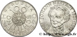 AUSTRIA 100 Schilling 175e anniversaire de la naissance de Nestor Nestroy, comédien et dramaturge viennois 1976 