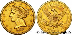 ÉTATS-UNIS D&nbsp;AMÉRIQUE 5 Dollars &nbsp;Liberty&nbsp; 1879 San Francisco - S TTB 