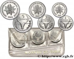 MADAGASKAR Essais de 5, 2 et 1 Francs 1965-1966 Paris