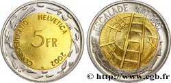 SVIZZERA  5 Francs 400e anniversaire de l’Escalade 2002 Berne - B