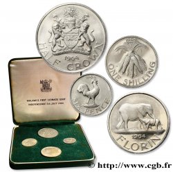 MALAWI Série FDC 4 monnaies Dr Hastings Kamuzu Banda  1964 