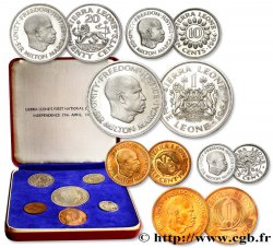 SIERRA LEONE Série Proof Indépendance du Sierra Leone 1964 