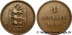 GUERNSEY 4 Doubles 1830 
