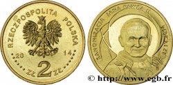 POLOGNE 2 Zlote Canonisation de Jean-Paul II 2014 Varsovie FDC 