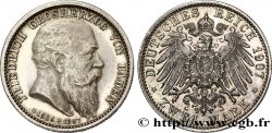 GERMANY - BADEN 2 Mark Grand-Duché de Bade Frédéric / aigle impérial 1907 Karlsruhe - G