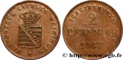 GERMANY - SAXONY-MEININGEN 2 Pfennige 1867 