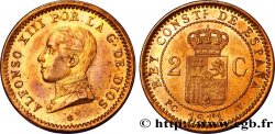 SPAIN 2 Centimos Alphonse XIII  / armes couronnée 1911 Madrid