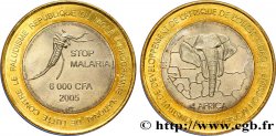NIGER 6000 Francs CFA lutte contre le paludisme 2005 