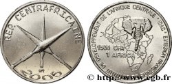 REPúBLICA CENTROAFRICANA 1500 Francs CFA lances croisées 2005  SC 