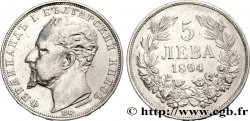 BULGARIE 5 Leva Ferdinand Ier 1894 Komoczbanya TB+ 