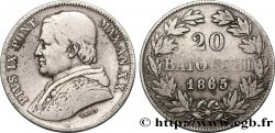 VATICAN ET ÉTATS PONTIFICAUX 20 Baiocchi 1865 Rome