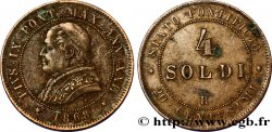VATICAN AND PAPAL STATES 4 Soldi 1868 Rome
