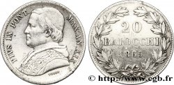 VATICAN ET ÉTATS PONTIFICAUX 20 Baiocchi 1865 Rome