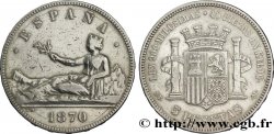 ESPAÑA 5 Pesetas 1870 Madrid