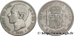 ESPAÑA 5 Pesetas Alphonse XII 1885 Madrid