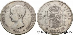 SPAIN 5 Pesetas Alphonse XIII 1er type 1891 Madrid