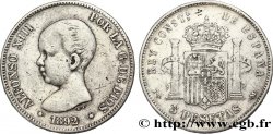 ESPAGNE 5 Pesetas Alphonse XIII 1er type 1892 Madrid