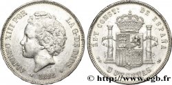 ESPAGNE 5 Pesetas Alphonse XIII 2e type 1892 Madrid