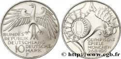 ALLEMAGNE 10 Mark / XXe J.O. Munich - Stade Olympique 1972 Stuttgart