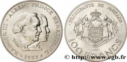 MONACO Essai de 100 Francs ESSAI Rainier III et Albert 1982 Paris