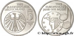 GERMANY 5 Mark Proof / année européenne de la musique 1985 Stuttgart - F MS 