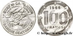 CAMERUN Essai 100 Francs Etat du Cameroun, commémoration de l’indépendance, antilopes 1966 Paris