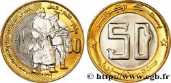 ALGÉRIE 50 Dinars 50e anniversaire de la révolution, combattants en armes 2004 