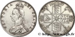 VEREINIGTEN KÖNIGREICH Double Florin Victoria buste du jubilé 1887 