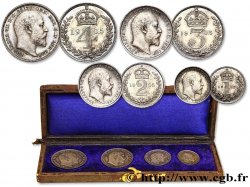 REINO UNIDO 1 Maundy set de 1, 2, 3 et 4 Pence Édouard VII 1905 