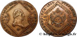 AUTRICHE 15 Kreuzer empereur François Ier 1807 Schmollnitz - S SUP 