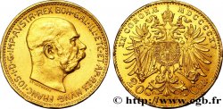ÖSTERREICH 20 Corona Empereur François-Joseph 1915 Vienne VZ 