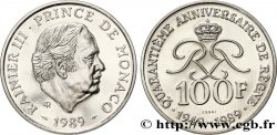 MONACO Essai de 100 Francs Rainier III 40e anniversaire de règne 1989 Paris