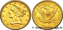 UNITED STATES OF AMERICA 5 Dollars  Liberty  1881 San Francisco - S