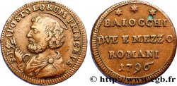 VATICAN AND PAPAL STATES 2 1/2 Baiocchi St Pierre 1796 Rome