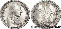 VATICAN AND PAPAL STATES 1/2 Scudo frappe au nom de Pie VI an III 1777 Rome