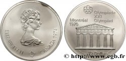 CANADA 10 Dollars JO Montréal 1976 temple de Zeus / Elisabeth II 1974 