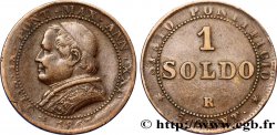 VATICANO Y ESTADOS PONTIFICIOS 1 Soldo (5 centesimi) Pie IX an XXI type buste large 1867 Rome