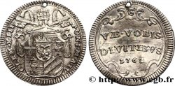 VATICAN AND PAPAL STATES 1/2 Grosso Clément XIII an IV 1762 Rome