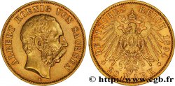 ALLEMAGNE - SAXE 20 Mark Albert 1894 Dresde SUP 
