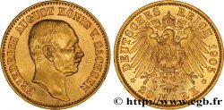 GERMANIA - SASSONIA 20 Mark royaume de Saxe Frédéric Auguste / aigle héraldique 1905 Muldenhütten - E