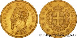 ITALIA 10 Lire or Victor Emmanuel II, roi d’Italie 1863 Turin