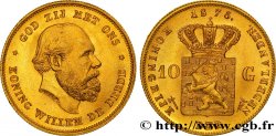 NETHERLANDS 10 Gulden or Guillaume III, 1e type 1875 Utrecht