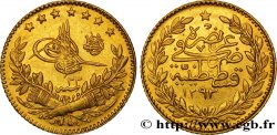 TURKEY 25 Kurush en or Sultan Abdülhamid II AH 1293, An 33 1907 Constantinople