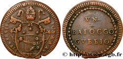 VATICAN ET ÉTATS PONTIFICAUX 1 Baiocco ville de Gubbio au nom de Pie VI an XV 1789 Rome TB+ 