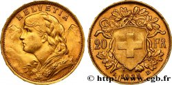 SVIZZERA  20 Francs or  Vreneli  1935 Berne
