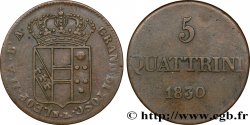 ITALIA - TOSCANA 5 Quattrini Grand Duché de Toscane 1830 Florence