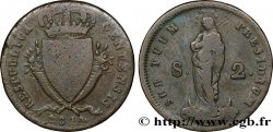 ITALIE - RÉPUBLIQUE DE GÊNES 2 Soldi République de Gênes 1814 