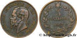 ITALY 5 Centesimi Victor Emmanuel II 1862 Naples - N