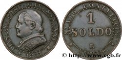 VATICAN AND PAPAL STATES 1 Soldo an XXI buste large 1867 Rome