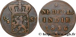 INDES NEERLANDAISES 1/2 Stuiver aux armes d’Utrecht pour Sumatra 1826 Utrecht